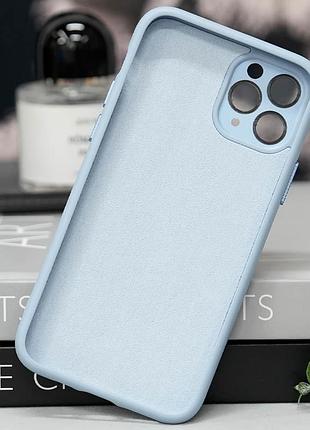 Чохол tpu+glass sapphire midnight with magsafe для apple iphone 13 pro (6.1") блакитний / blue 3