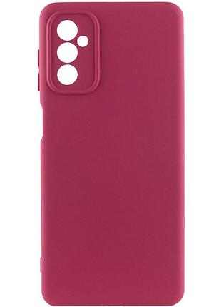 Чехол silicone cover lakshmi full camera (a) для samsung galaxy m34 5g, бордовый / marsala