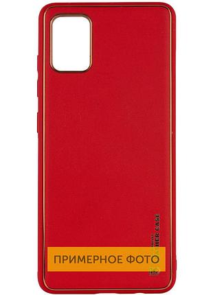 Шкіряний чохол xshield для xiaomi redmi 10c, червоний / red