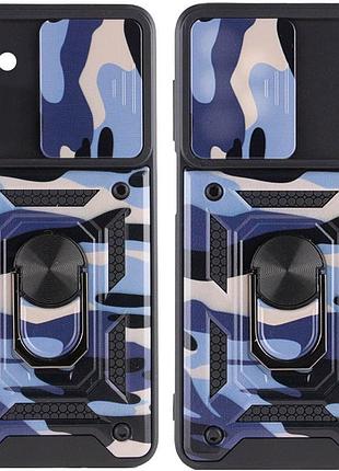 Удароміцний чохол camshield serge ring camo samsung galaxy m23 5g / m13 4g, фіолетовий / army purple
