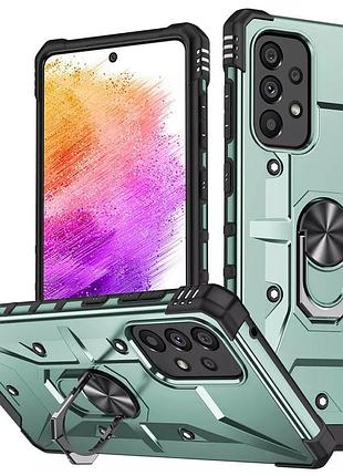 Противоударный чехол для samsung galaxy a13 4g/a23 4g/m13 4g/m23 5g/a04s - pathfinder ring, зеленый/green