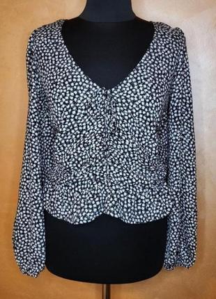 Блуза у квітковий принт h&m