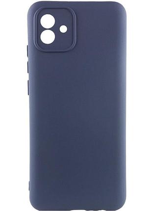 Чехол silicone cover lakshmi full camera (a) для samsung galaxy a04, синий / midnight blue