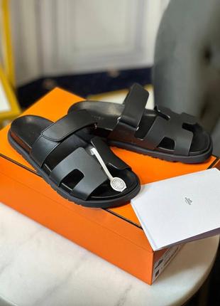 Шльопанці жіночі брендові в стилі togo hermes chypre преміум