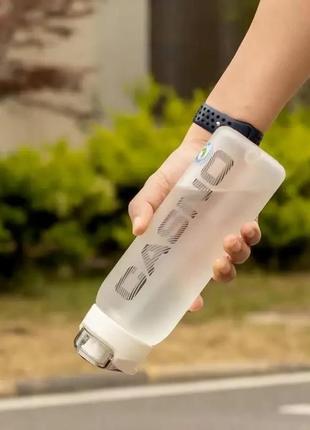 Пляшка для води casno 1000 мл kxn-1247 біла2 фото