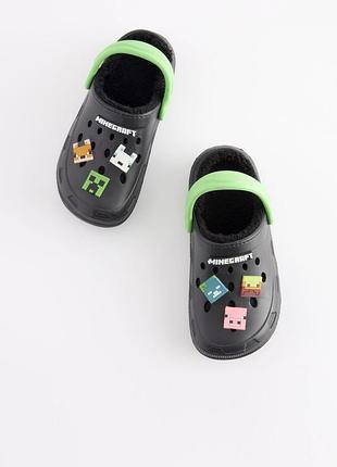 Капці утеплені сабо крокси next minecraft