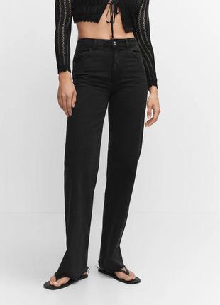 Джинсы, джинсы wide leg mango, джинсы вилки джинсы уровни широкие