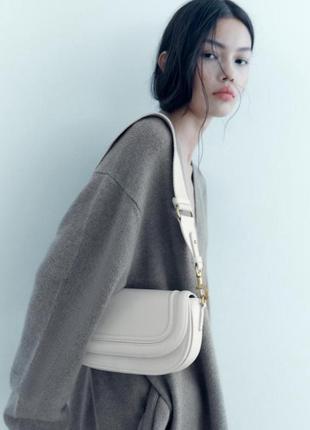 Сумка з ініціалами zara жіноча сумка на плече
