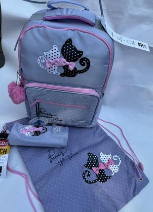 Набор школьный kite set_k22-770m-1 in love, рюкзак, пенал, сумка для обуви