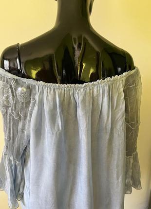 Бохо туніка -блуза шовк /віскоза2 фото