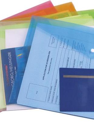 Папка на кнопке axent а4 прозрачная 1402-27-а