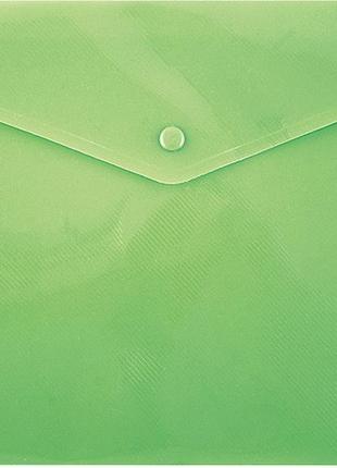 Папка на кнопке axent непрозрачная зеленая 1412-25-а