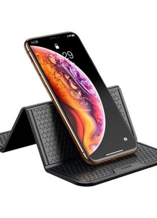 Гелевий килимок тримач baseus антиковзкий на панель авто folding bracket suwnt-01 black