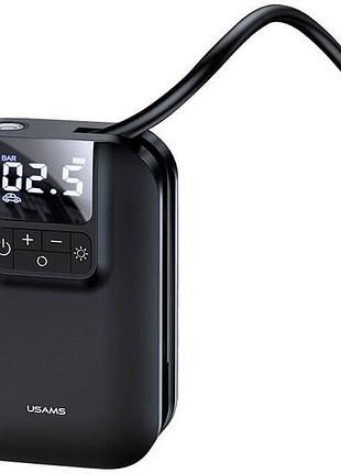 Компрессор портативный автомобильный usams us-zb215 5000 мач черный