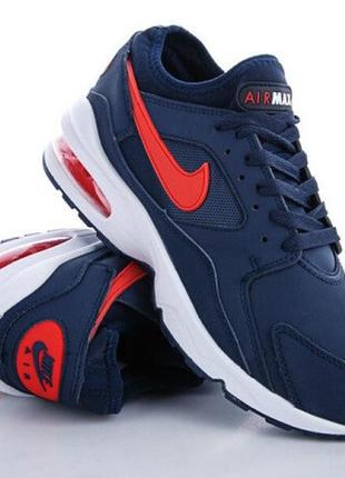 Мужские синие кроссовки n!ke air max 93 кожаные найки (размеры: 41,42,43,44,45) видео обзор