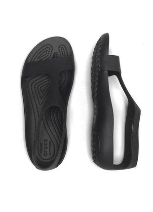 Crocs serena sandal босоножки черные крокс, оригинал.3 фото