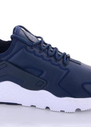Мужские синие кроссовки n!ke huarache кожаные найки (размеры: 41,42,43,44,45) видео обзор