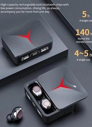 Бездротові навушники m90 pro true wireless earbuds 5.3, гарні бездротові навушники bluetooth