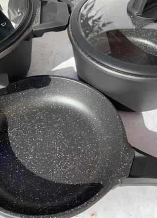 Набір кухонного посуду 10 предметів edenberg eb-5649 набір каструль казанів з...