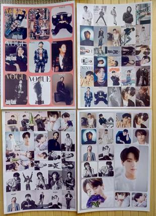 Набор з 4 стикерпак (не прорезной)ов чон чонгук бтс а5 jungkook (jeon jung-kook) 16522