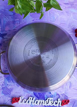 Кастрюля 10.0 л из нержавеющей стали maestro mr-3508-30 индукционная кастрюля из...