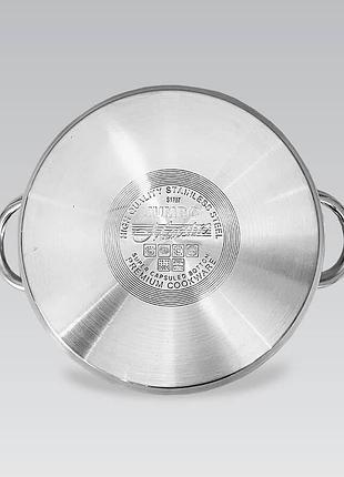 Кастрюля 10.0 л из нержавеющей стали maestro mr-3508-30 индукционная кастрюля из...