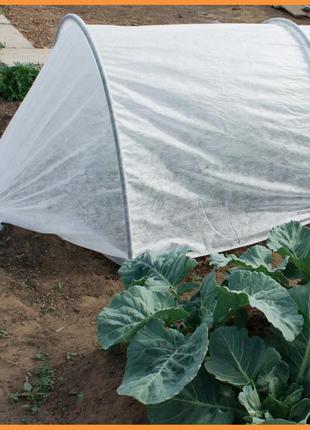 Агроволокно біле в рулоні 30 г/м2 9,5 х50 м, "shadow" (чехія) 4% спанбонд для укриття винограду на зиму8 фото