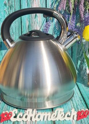 Чайник со свистком 4.3 л из нержавеющей стали maestro mr-1319 чайник для индукционной...