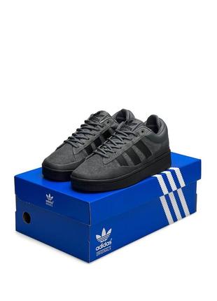 Adidas originals campus x bad bunny dark gray10 фото