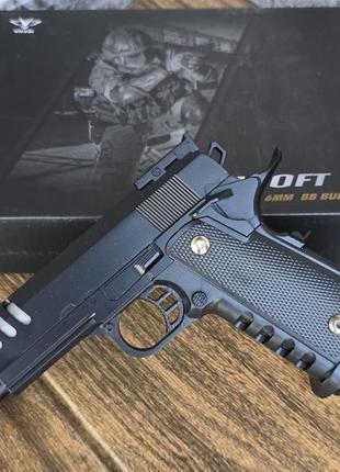 Дитячий ігровий пістолет із металу magnum vigor для 6 мм куль airsoft gun || kilometr+