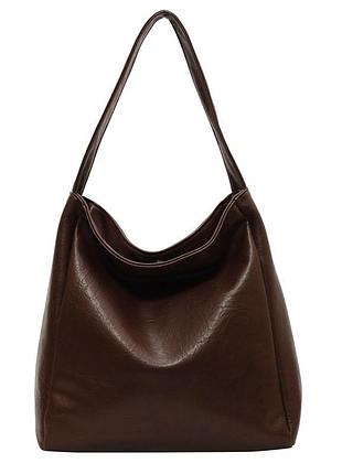 Сумка жіноча cloak italian bags темно-коричневий 36х12х33 см (id_1354)