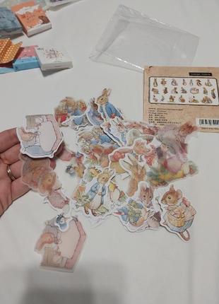 Стикеры зайцы, пасха, пасхальные наклейки