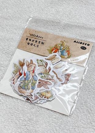 Стикеры зайцы, пасха, пасхальные наклейки