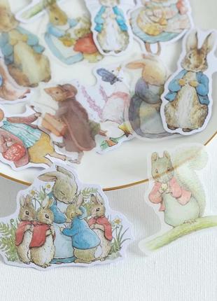 Стикеры зайцы, пасха, пасхальные наклейки