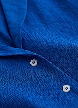 Короткая рубашка из гофрированного плетения h&m4 фото