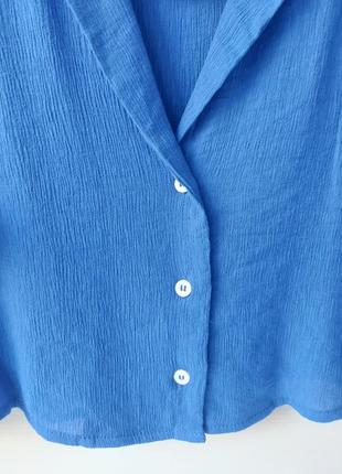 Короткая рубашка из гофрированного плетения h&m10 фото