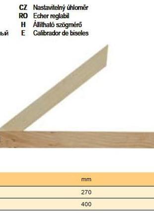 Кутомір кутомір регулюючий дерево 400 мм польща vorel-18810