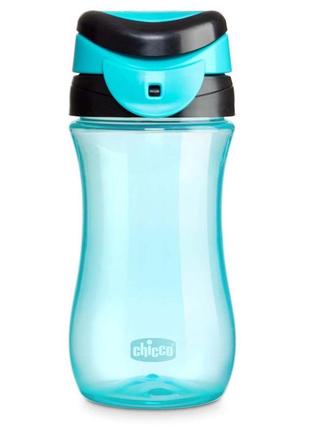Дитяча чашка chicco пластикова kids cup, 350 мл, 2+, блакитна 06910.20