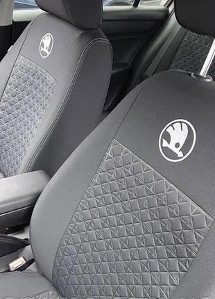 Авточехлы на scoda spaceback от 2013 года hatchback, авточехлы на шкода спейсбэк