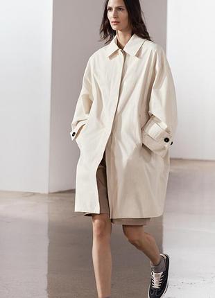 Zara тренч zw collection с карманами