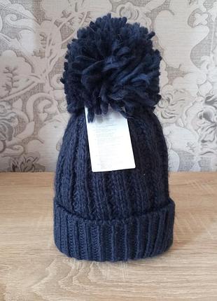 Шапка с бубоном 1-3 лет