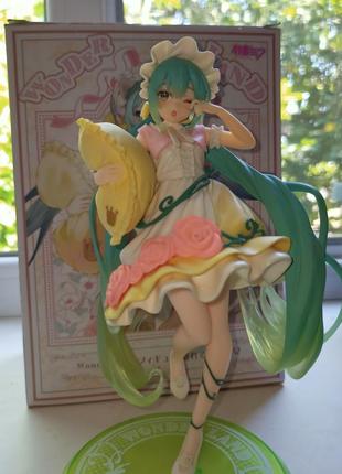 Фігурка хацуне міку оригінал / hatsune miku wonderland figure - sleeping beauty (taito)