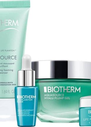 Косметический набор biotherm aquasource hyalu plump gel
