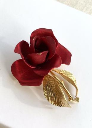 Винтажная брошь роза Cerrito