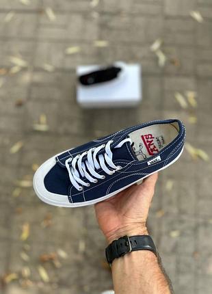 Кеди vans Blanc синій та чорний колір