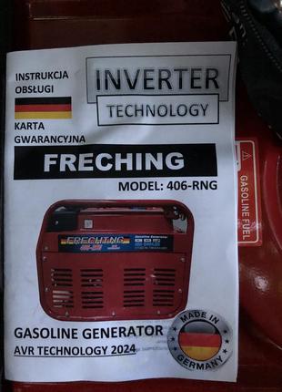 Генератор бензиновый freching 406-rng/6,9 квт 2