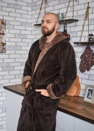 Халаты мужские теплые велсофт