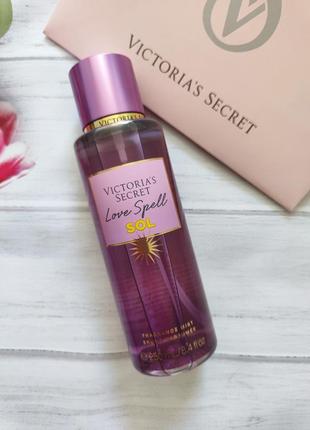 Парфюмированный спрей для тела love spell sol victoria's secret оригинал