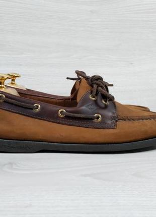 Нубукові чоловічі топ-сайдери / мокасини sperry top-sider оригінал, розмір 42 - 42.5