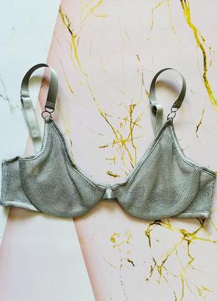 Срібний бюстгальтер victoria's secret luxe lingerie